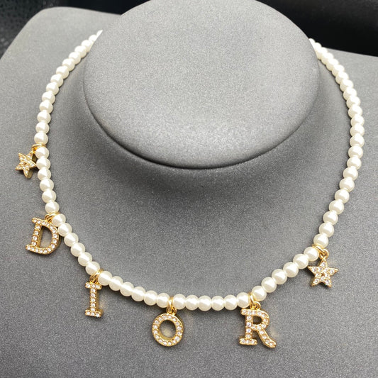 Dior pearl necklace