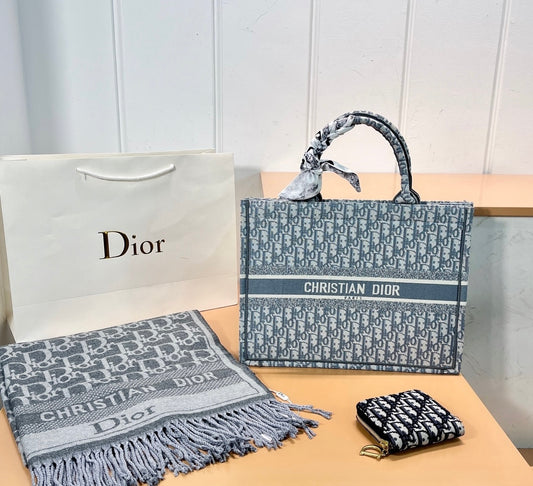 Set Bolso + Bufanda y Monedero Dior