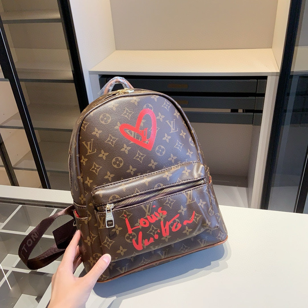 LV Backpack + Purse &amp; Scarf Set