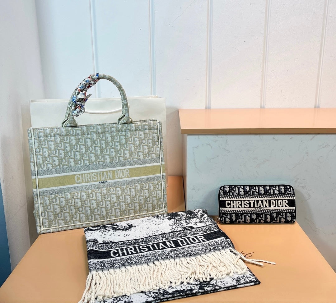 Dior Bag + Scarf and Purse Set