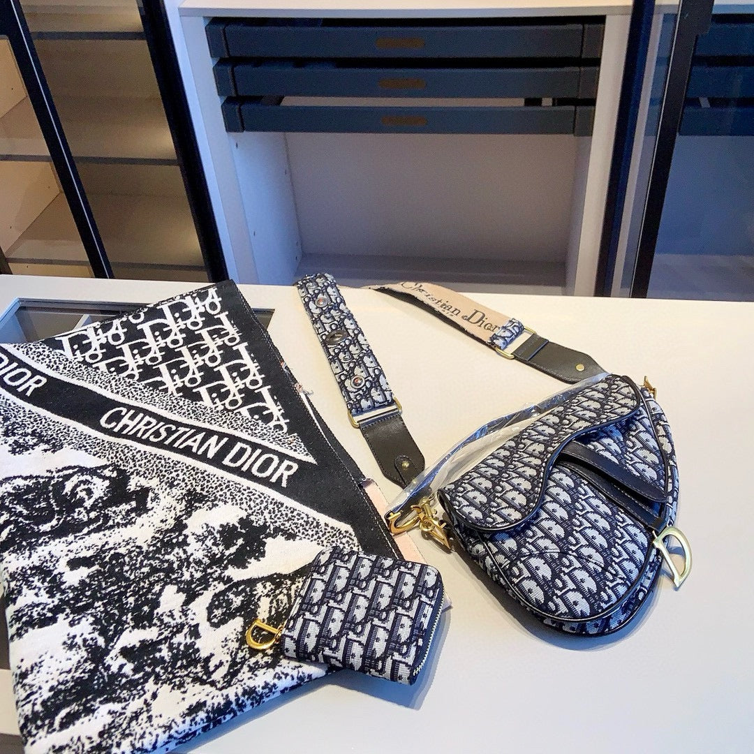 Dior Bag + Scarf and Purse Set