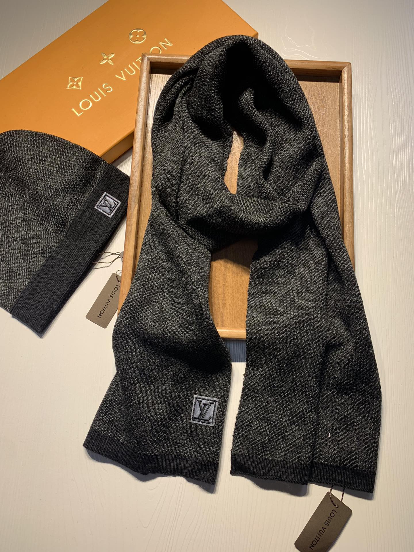 LV Hat and Scarf Set