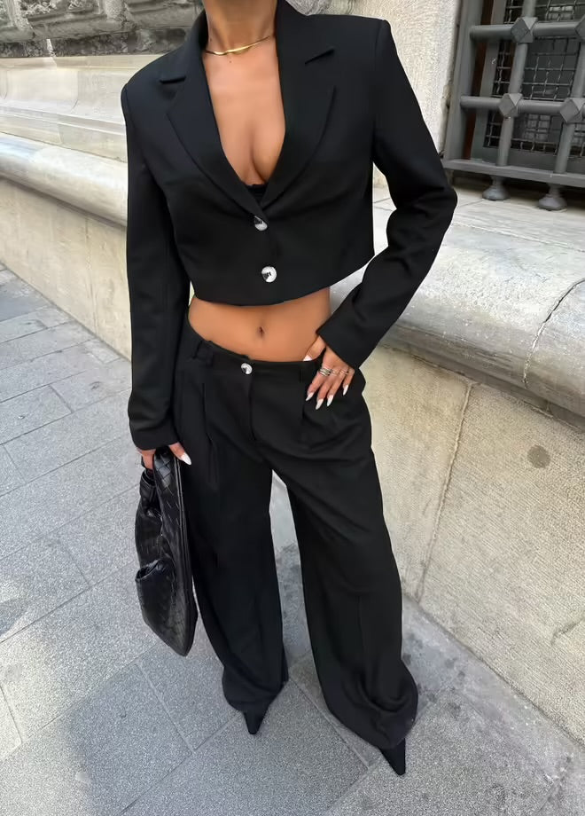 Conjunto de Traje Chaqueta Corta