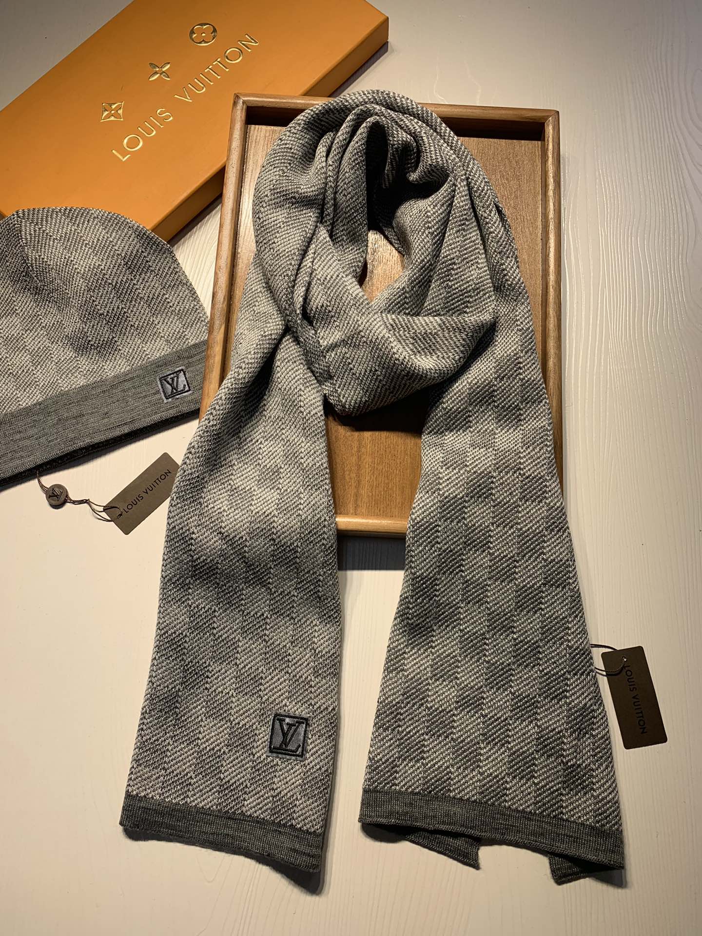 LV Hat and Scarf Set