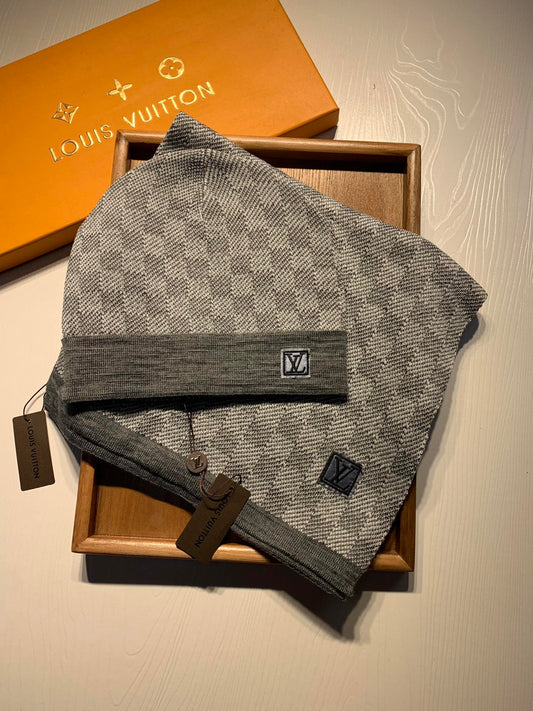 LV Hat and Scarf Set