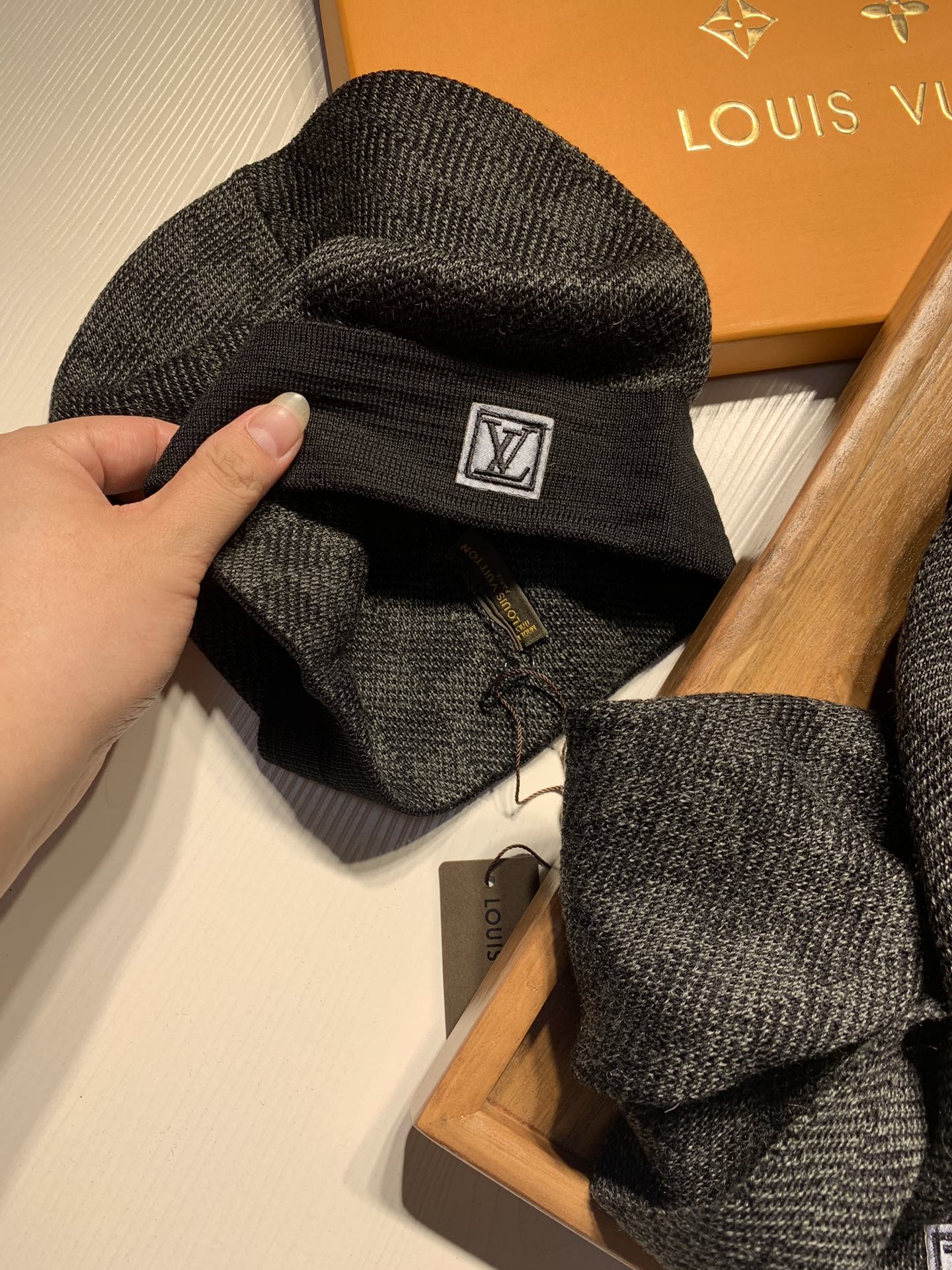 LV Hat and Scarf Set