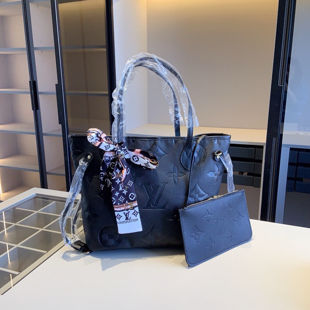 LV Bag + Purse &amp; Scarf Set