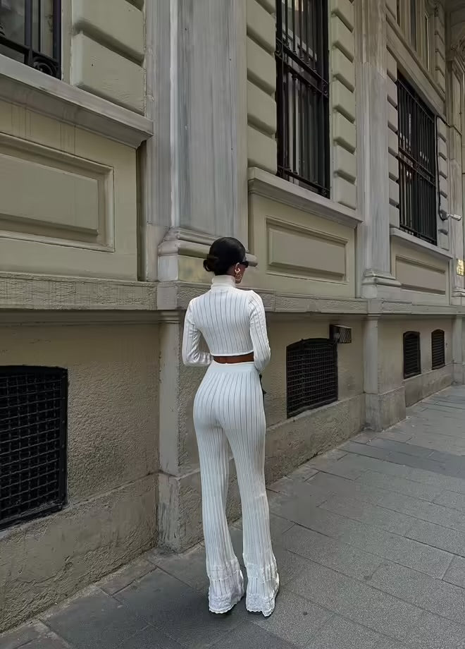 Conjunto de Top y Pantalón Punto