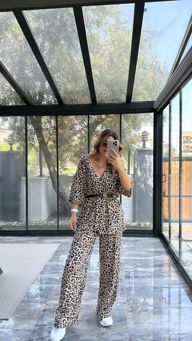 Conjunto de Kimono Estampado