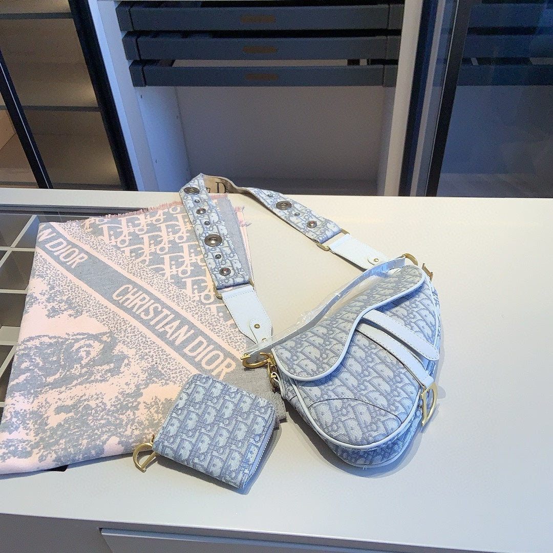 Dior Bag + Scarf and Purse Set